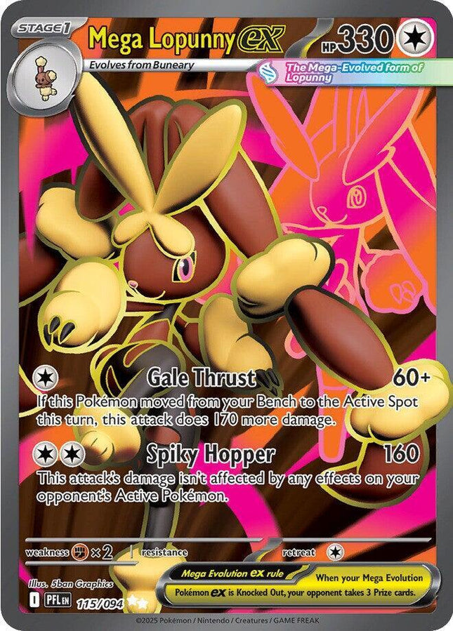 Mega Lopunny EX FA - 115/094 - ME02: Phantasmal Flames (PFL)