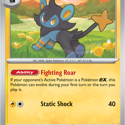 Carta Individual Pokémon Luxio 027/088, Stage 1  Pokémon 90 HP, set Perfect Order, Ilustración de Atsuko Nishida - Thunder Cards México