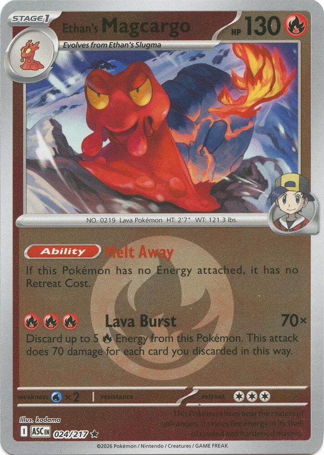 Carta Pokémon Ethan's Magcargo 024/217 - Ascended Heroes - Thunder Cards