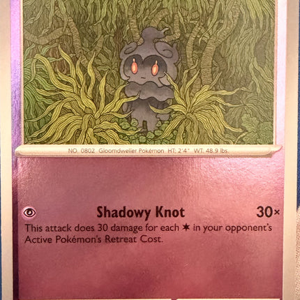 Carta individual Pokémon Marshadow 040/084, set Pitch Black, en Thunder Cards México Reverse
