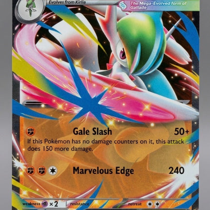 Carta Individual Pokémon Mega Gallade EX 048/086, Stage 2 Pokémon 350 HP, set Chaos Rising, Ilustración de 5ban Graphics - Thunder Cards México