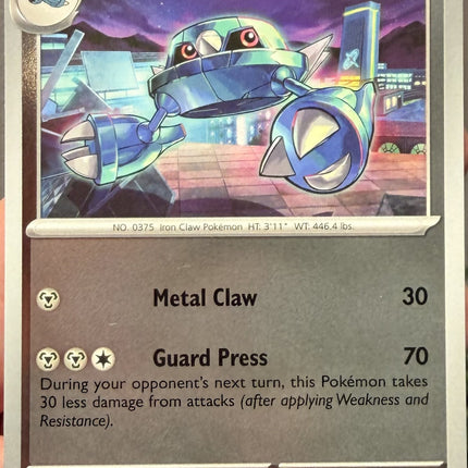Carta Individual Pokémon Metang Reverse 060/086, Stage 1 Pokémon 100 HP, set Chaos Rising, Ilustración de Kazumasa Yasukini  - Thunder Cards México