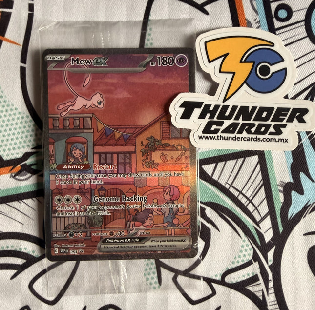 Carta Individual Pokémon 
Mew EX 053 Black Star Promo 151 Sellada en Thunder Cards México