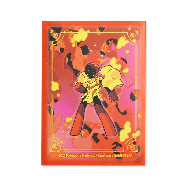 Paquete oficial de micas protectoras Pokémon Center de Armarouge Burning Spirit para cartas de Pokémon TCG.