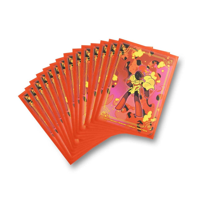 Paquete oficial de micas protectoras Pokémon Center de Armarouge Burning Spirit para cartas de Pokémon TCG.