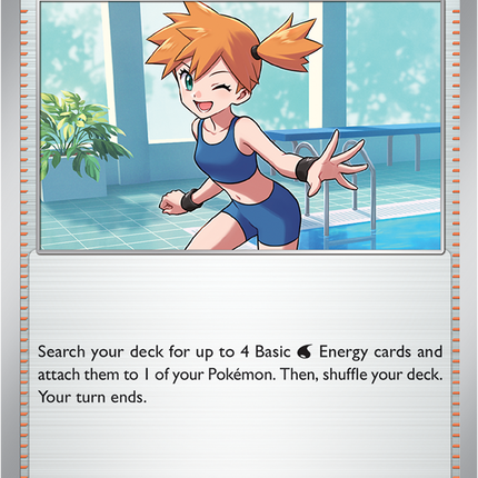 Carta individual Pokémon Misty's Vitality 080/084, set Pitch Black, en Thunder Cards México