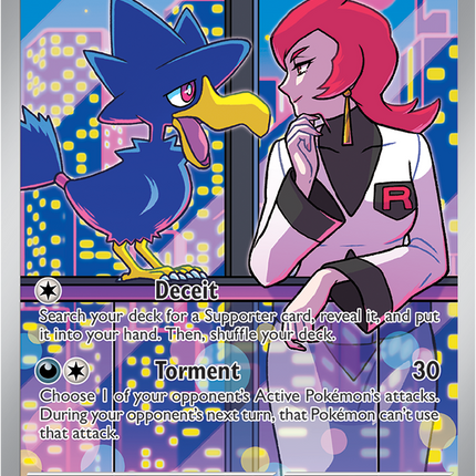 Carta Pokémon Team Rocket's Murkrow (IR) 200/182 del set Destined Rivals de Pokémon TCG en Thunder Cards