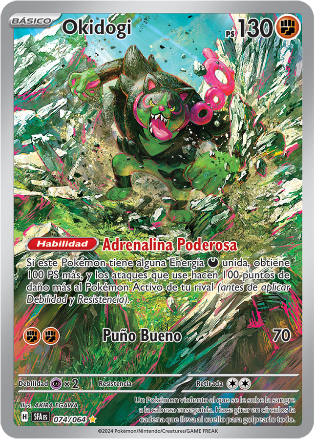 Okidogi 074/064 IR- SV: Shrouded Fable (SFA) Carta en Español