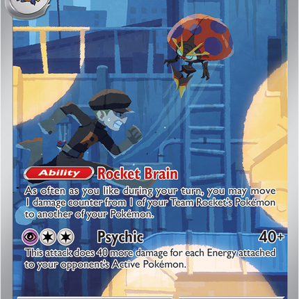 Carta Pokémon Team Rocket's Orbeetle (IR) 198/182 del set Destined Rivals de Pokémon TCG en Thunder Cards