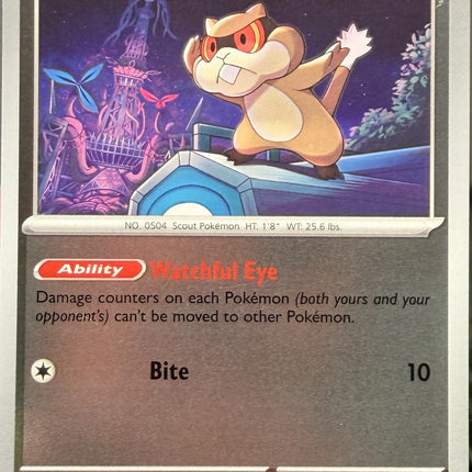 Carta Individual Pokémon Patrat Reverse 070/086, BASIC Pokémon 70 HP, set Chaos Rising, Ilustración de Souichirou Gunjima - Thunder Cards México