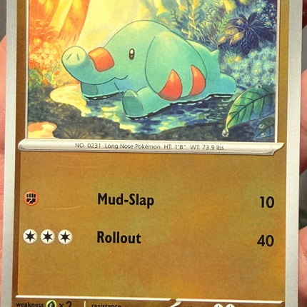 Carta Individual Pokémon Phanpy reverse 044/086, Basic Pokémon 80 HP, set Chaos Rising, Ilustración de Akino Fukiji - Thunder Cards México