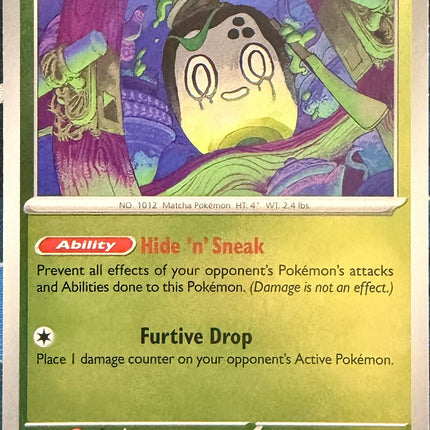 Carta individual Pokémon Poltchageist 005/084, set Pitch Black, en Thunder Cards México Reverse