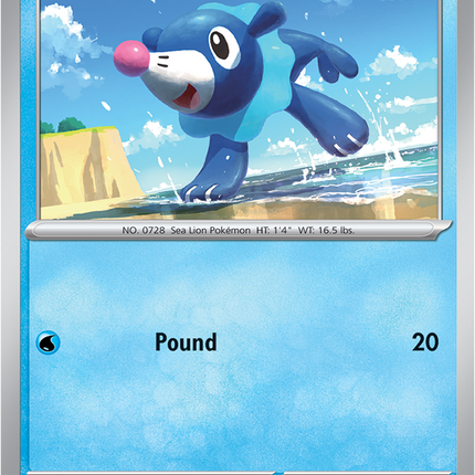 Carta individual Pokémon Popplio 018/084, set Pitch Black, en Thunder Cards México