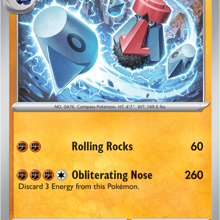 Carta Individual Pokémon Probopass 038/088, Stage 1 Pokémon 140 HP, set Perfect Order, Ilustración de Nurikabe - Thunder Cards México
