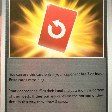 Carta Item/Objeto Special Red Card Reverse 082/086, set Chaos Rising, Ilustración de Studio Bora Inc.- Thunder Cards México