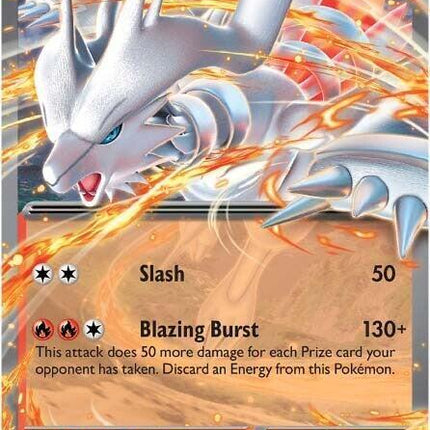 Carta Pokémon Reshiram EX Double Rare 020/086 del set White Flare de Pokémon TCG en Thunder Cards México