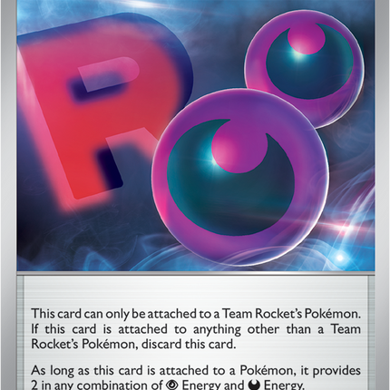 Carta Individual Pokémon Trainer Team Rocket's Energy 217/217, Supporter Trainer, set Ascended Heroes,- Thunder Cards México. 
