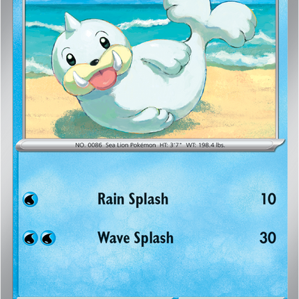 Carta Individual Pokémon Seel 018/088, BASIC Pokémon 80 HP, set Perfect Order, Ilustración de Kanami Ogata - Thunder Cards México