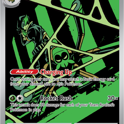 Carta Pokémon Team Rocket's Spidops (IR) 187/182 del set Destined Rivals de Pokémon TCG en Thunder Cards