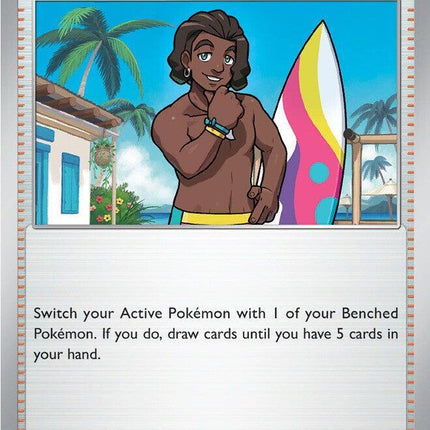 Carta Individual Pokémon Trainer Surfer 200/217, Supporter Trainer, set Ascended Heroes, Ilustración de Hideki Ishikawa - Thunder Cards México