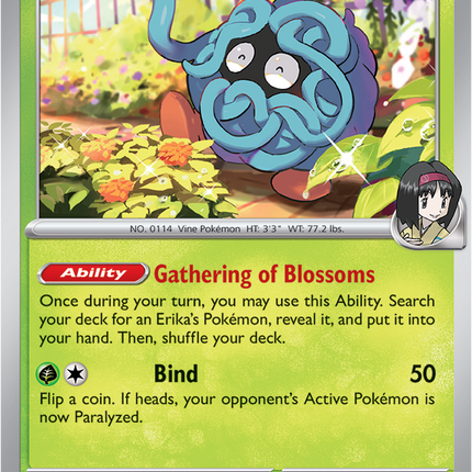 Carta Pokémon Erika's Tangela 007/217 - Ascended Heroes - Thunder Cards