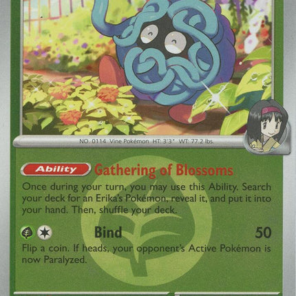 Carta Pokémon Erika's Tangela 007/217 - Ascended Heroes - Thunder Cards