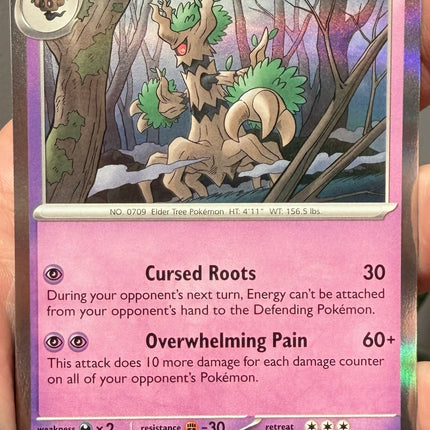 Carta Individual Pokémon Trevenant 039/086, Stage 1 Pokémon 130 HP, set Chaos Rising, Illustracion de Uninori - Thunder Cards México