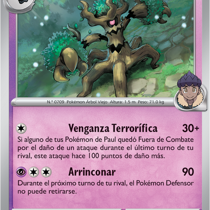 Carta Individual Pokémon Trevenant de Paul 096/217 , set Ascended Heroes,  Thunder Cards México, Holo