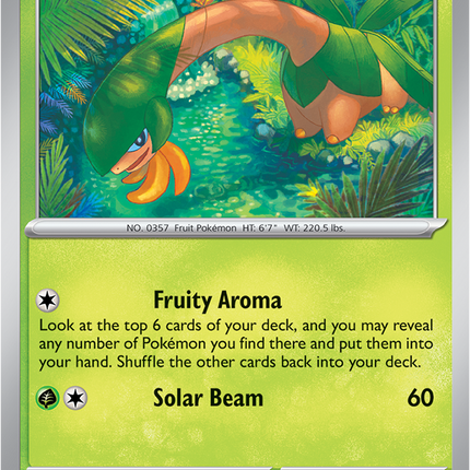Carta individual Pokémon Tropius 001/084, set Pitch Black, en Thunder Cards México