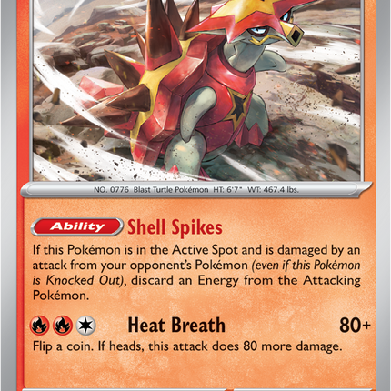 Carta Individual Pokémon Turtonator 017/088, BASIC Pokémon 120 HP, set Perfect Order, Ilustración de Hausuno - Thunder Cards México