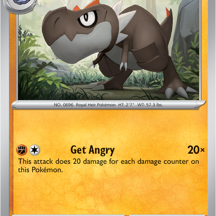 Carta Individual Pokémon Tyrunt 044/088, Stage 1 Pokémon 100 HP, set Perfect Order, Ilustración de Tomoki Sone - Thunder Cards México