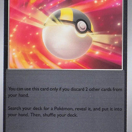 Carta Individual Pokémon Ultra Ball Reverse 213/217, Supporter Trainer, set Ascended Heroes, Ilustración de Ayaka Yoshida - Thunder Cards México