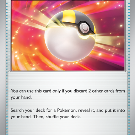 Carta Individual Pokémon Ultra Ball 213/217, Supporter Trainer, set Ascended Heroes, Ilustración de Ayaka Yoshida - Thunder Cards México