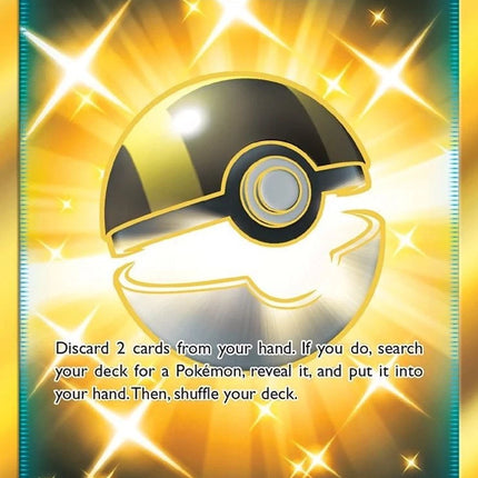 Carta Individual Pokémon Ultra Ball Hyper Rare (HR) 161/149, Supporter Trainer, set Sun & Moon Base Set, Ilustración de Ryo Ueda - Thunder Cards México