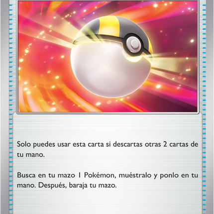 Carta Individual Pokémon Ultrabola 213/217, Supporter Trainer, set Ascended Heroes, Ilustración de Ayaka Yoshida - Thunder Cards México, carta en español