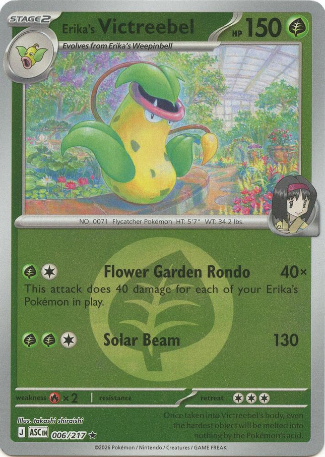 Carta Pokémon Erika's Victreebel 006/217 - Ascended Heroes - Thunder Cards