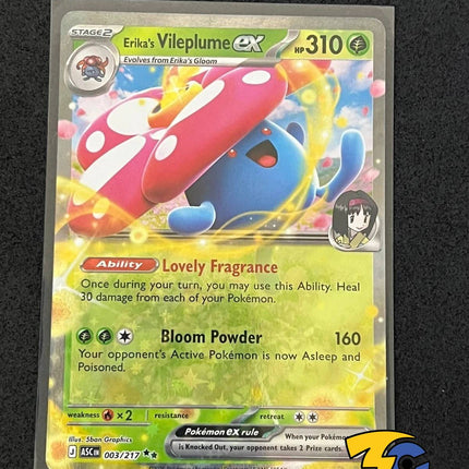 Carta Pokémon Erika's Vileplume 003/217 - Ascended Heroes - Thunder Cards
