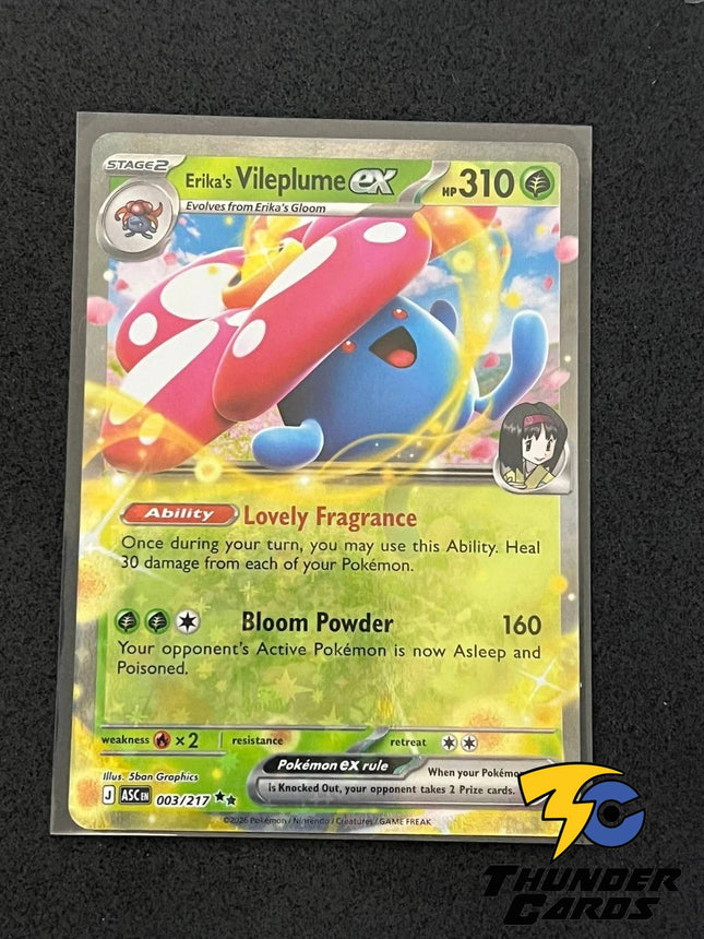 Carta Pokémon Erika's Vileplume 003/217 - Ascended Heroes - Thunder Cards
