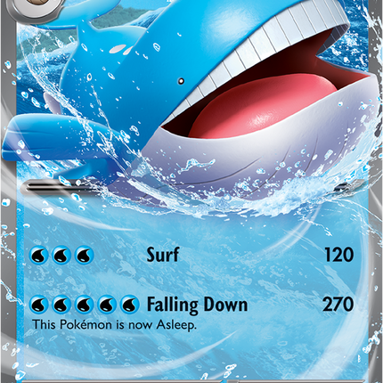 Carta individual Pokémon Wailord EX 016/084, set Pitch Black, en Thunder Cards México