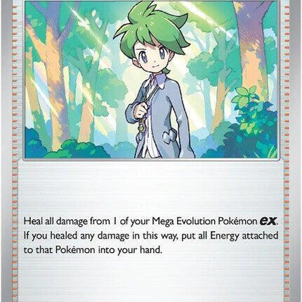 Carta Individual Pokémon Trainer Wally's  Compassion 132/132, Supporter Trainer, set Mega Evolution, Ilustración de Iori Suzuki - Thunder Cards México