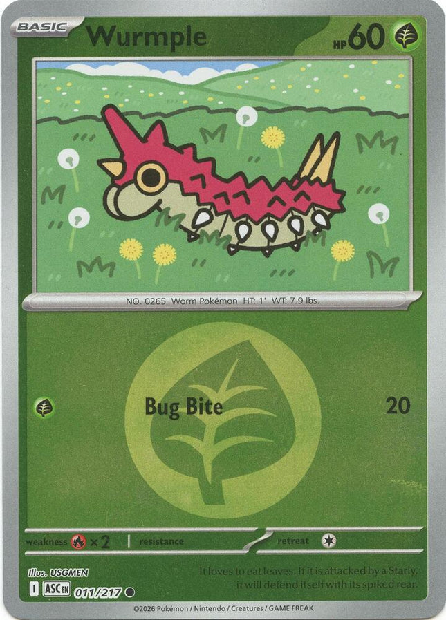 Carta Pokémon Wrumple 011/217 - Ascended Heroes - Thunder Cards